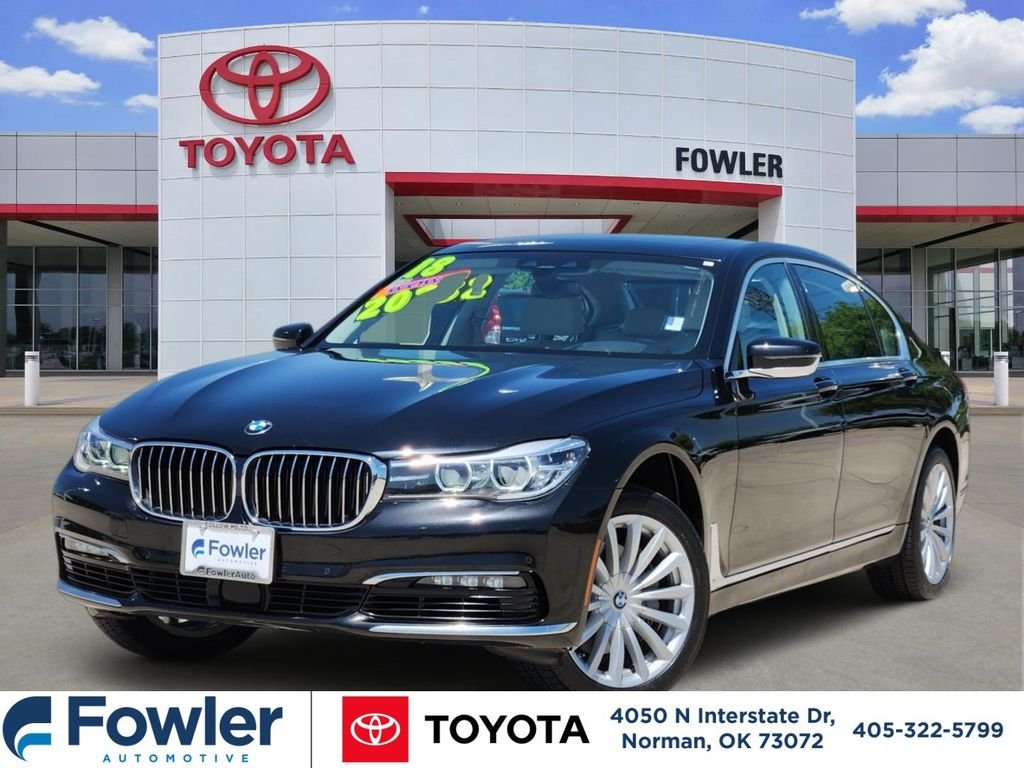 Used 2018 Black BMW 740i xDrive image 1