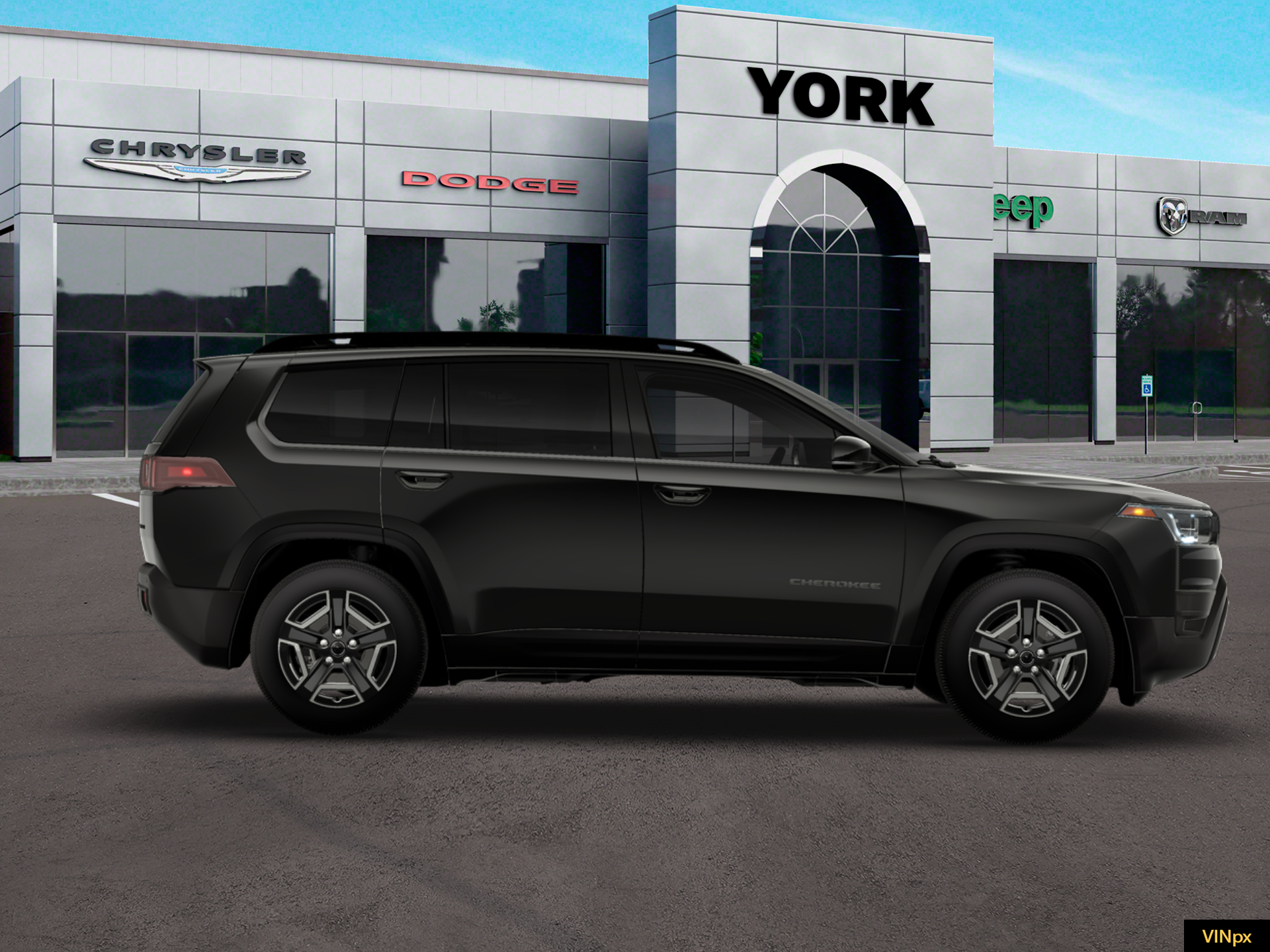 New 2026 Diamond Black Crystal Pearlcoat Jeep Laredo image 9