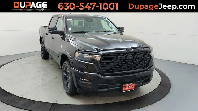 New 2026 Diamond Black Crystal Pearl-Coat Exterior Paint RAM Big Horn/Lone Star image 1