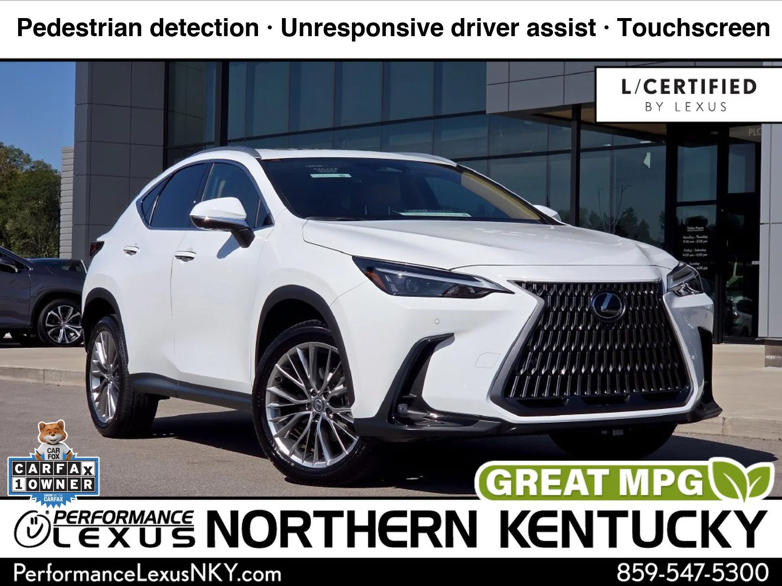 Certified Used 2026 Ultra White Lexus 350h Premium image 1