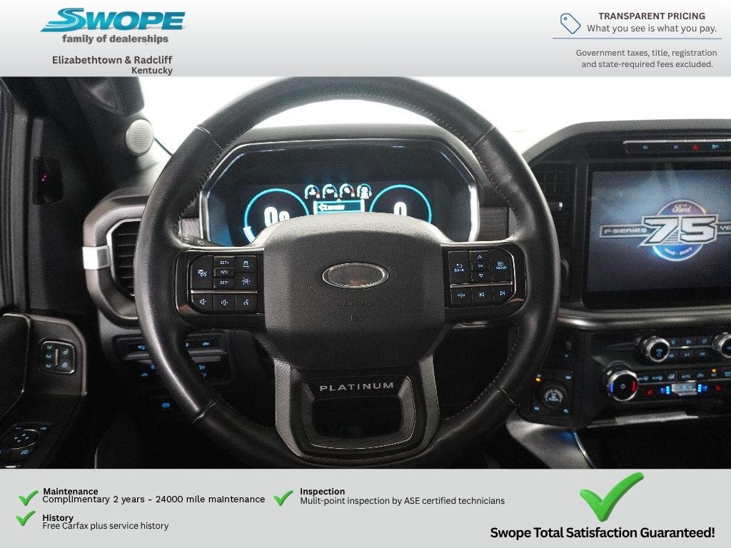 Used 2023 Antimatter Blue Metallic Ford Platinum image 16