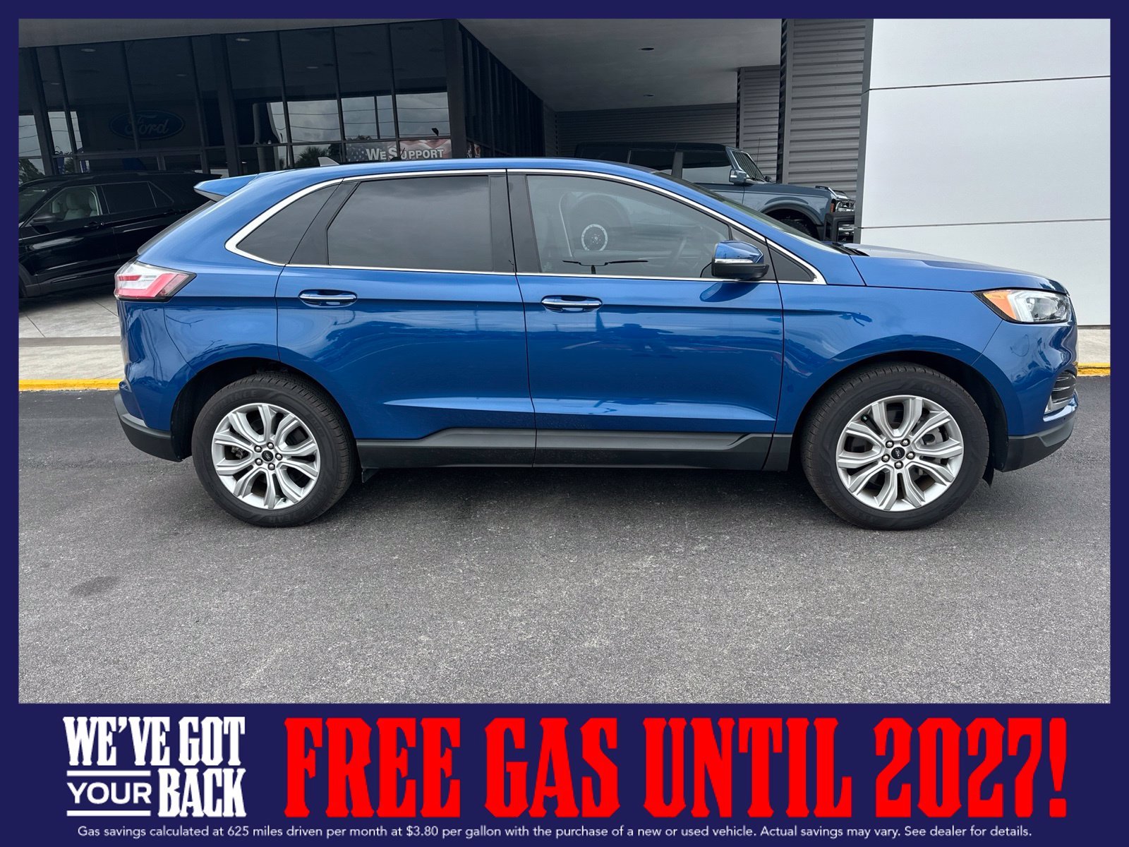New 2023 Blue Ford Titanium image 2