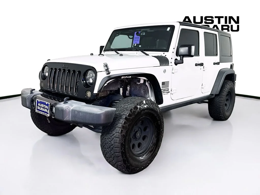 Used 2018 White Jeep Unlimited Willys Wheeler image 3