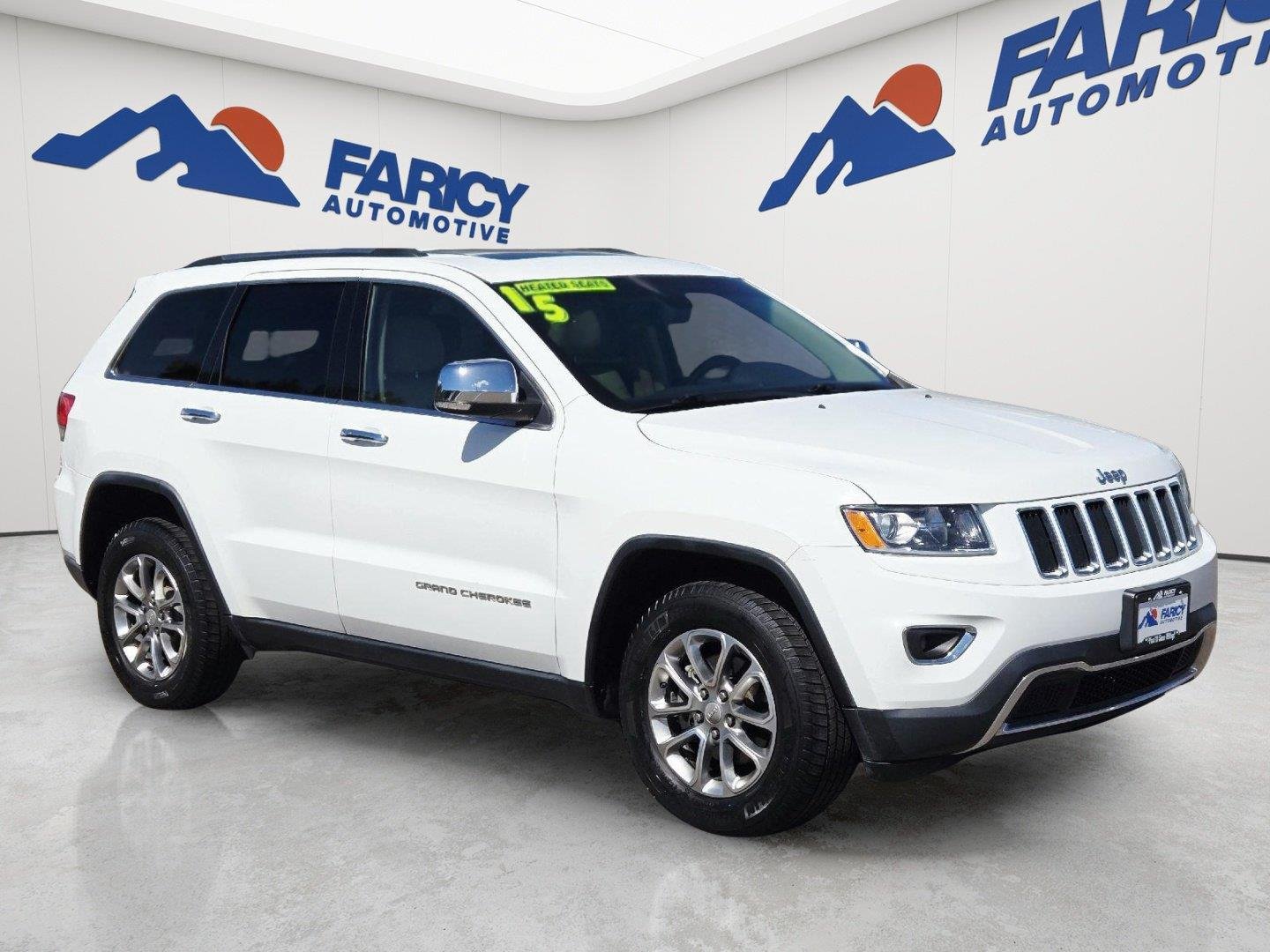 Used 2015 Bright White Clearcoat Jeep Limited image 3