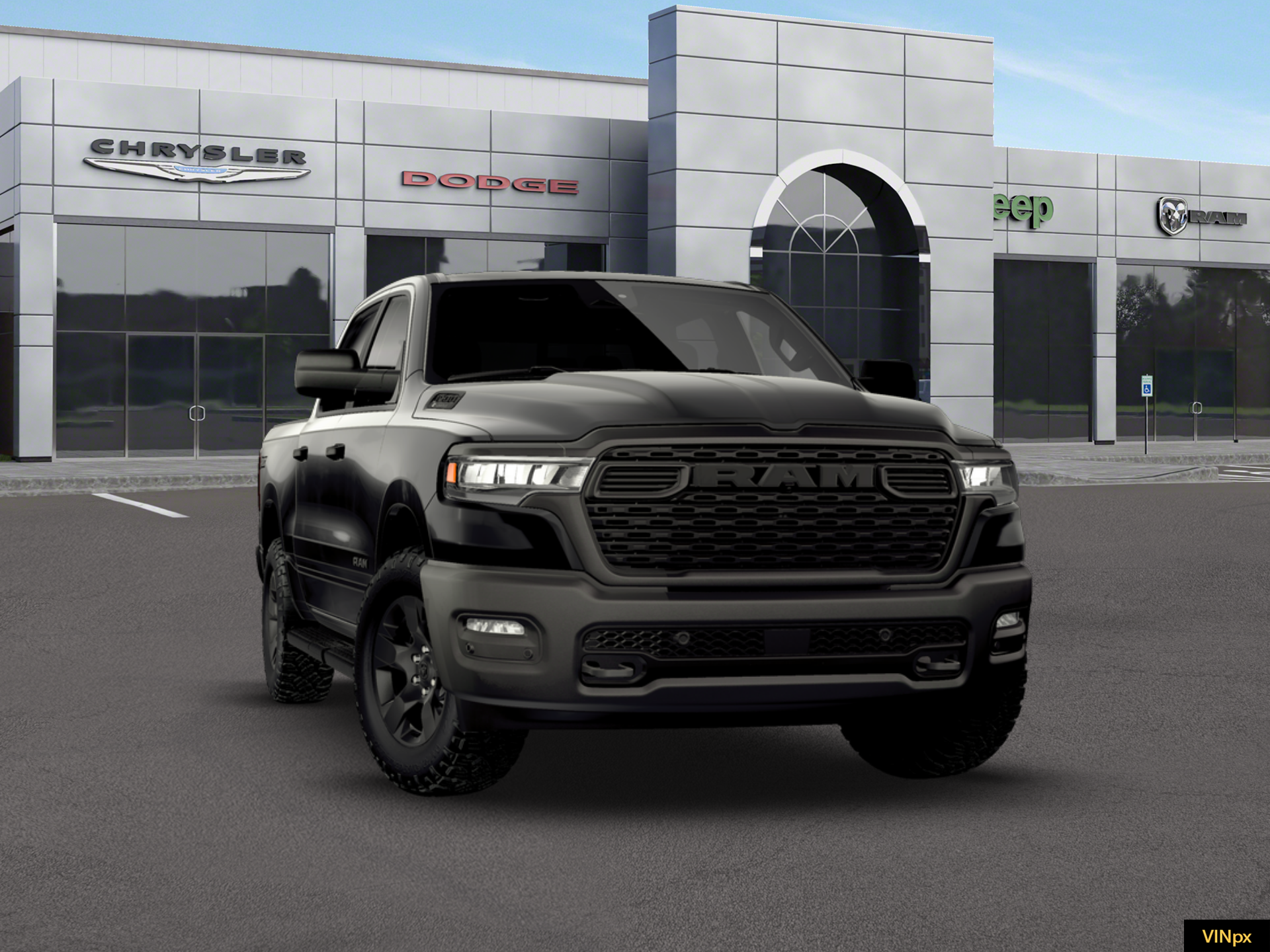 New 2026 Diamond Black Crystal Pearl-Coat Exterior Paint RAM Warlock image 16