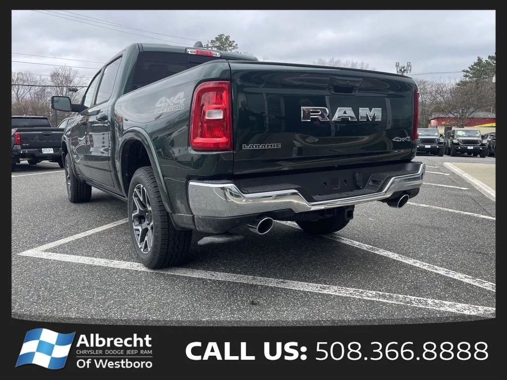 New 2026 Serrano-Green Metallic Exterior Paint RAM Laramie image 3