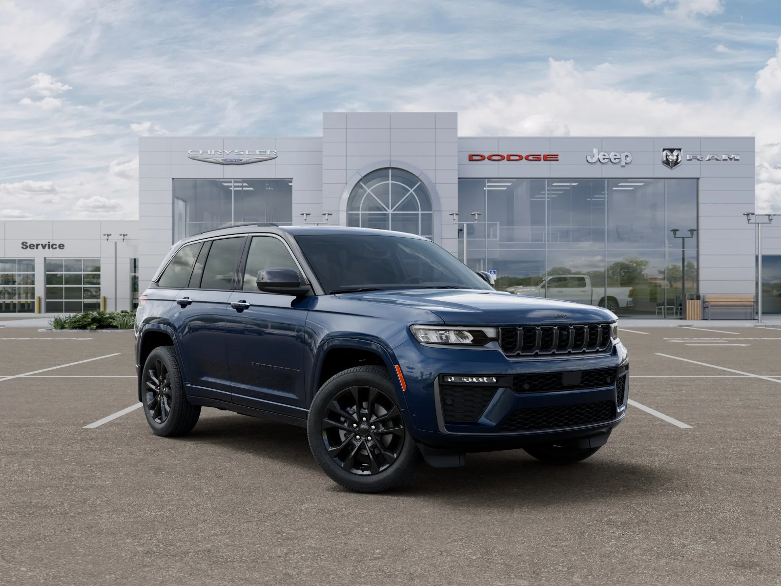 New 2026 Fathom Blue Pearl-Coat Exterior Paint Jeep Limited Reserve image 25