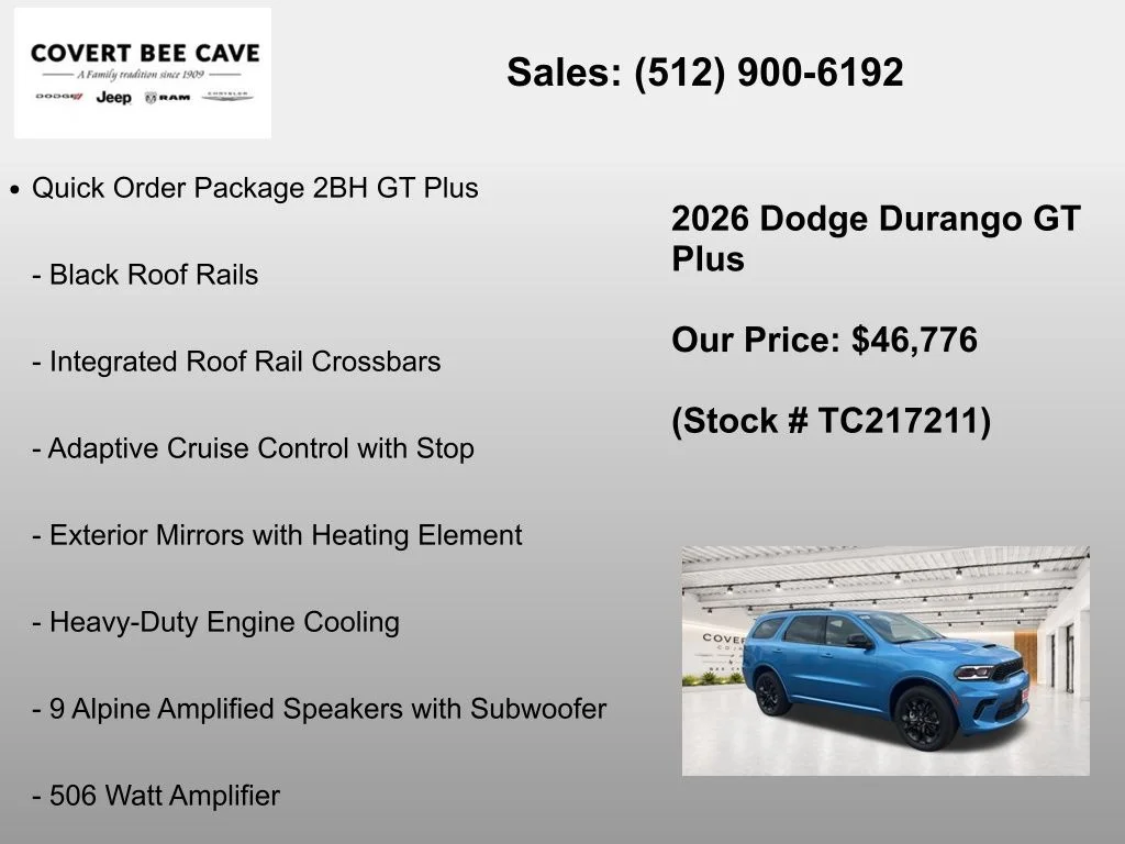 New 2026 Blue Dodge GT Plus image 25