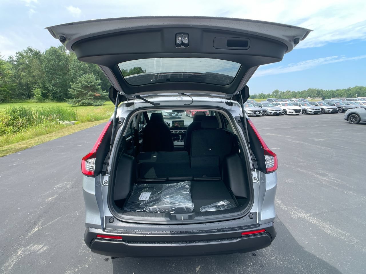 New 2026 Solar Silver Metallic Honda AWD EX image 26