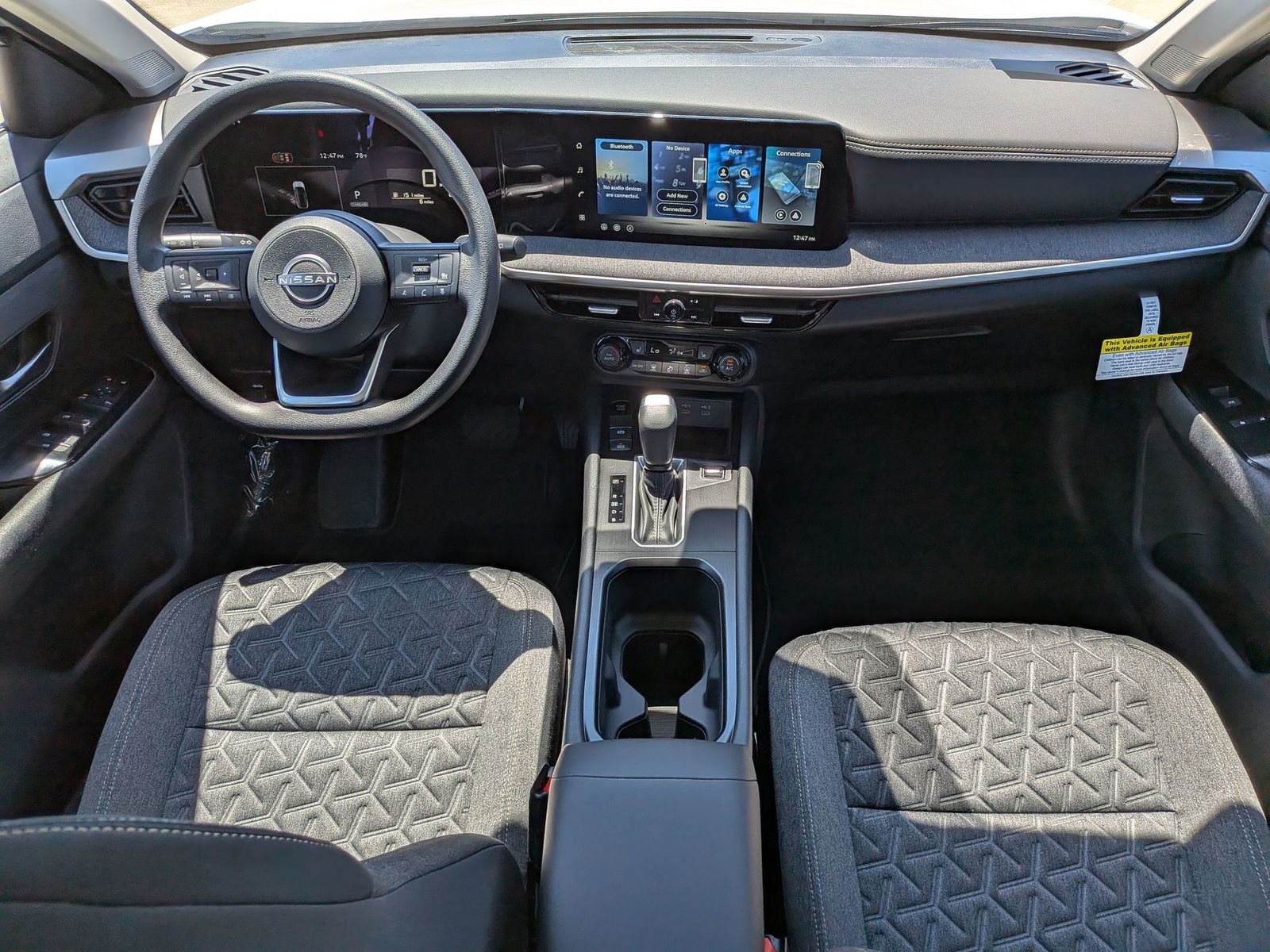 New 2026 Aspen White TriCoat / Super Black Two-tone Nissan SV image 16