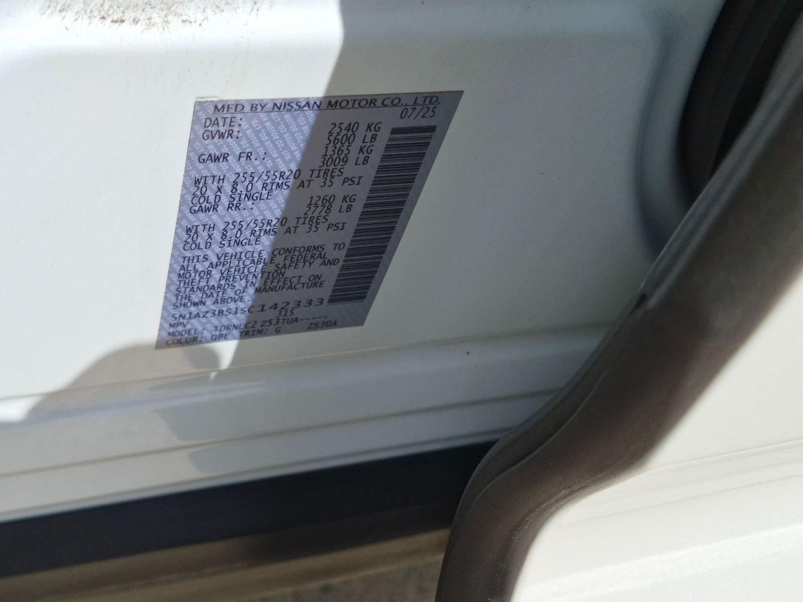 Certified Used 2025 White Pearl Nissan SV image 37