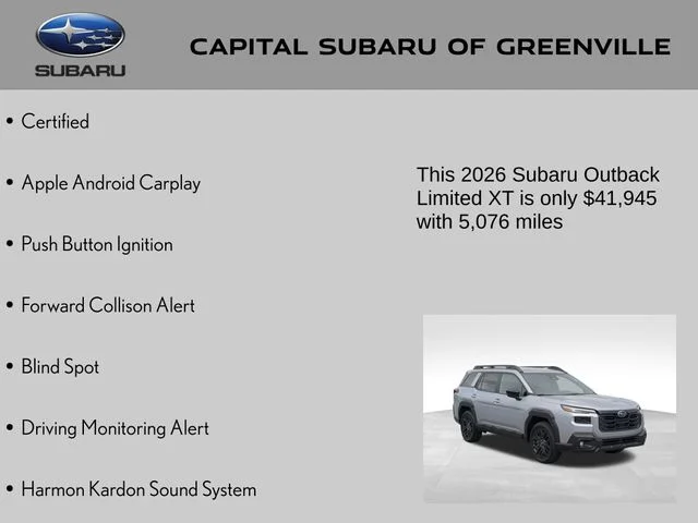 Used 2026 Silver Subaru Limited XT image 9