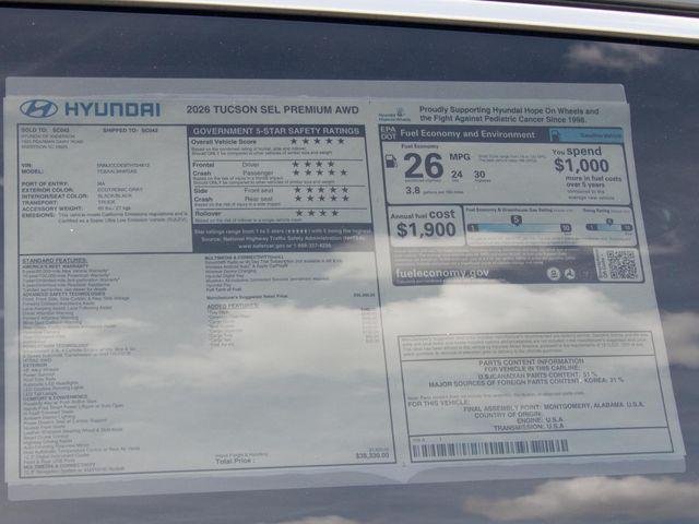 New 2026 Gray Hyundai SEL Premium AWD image 31