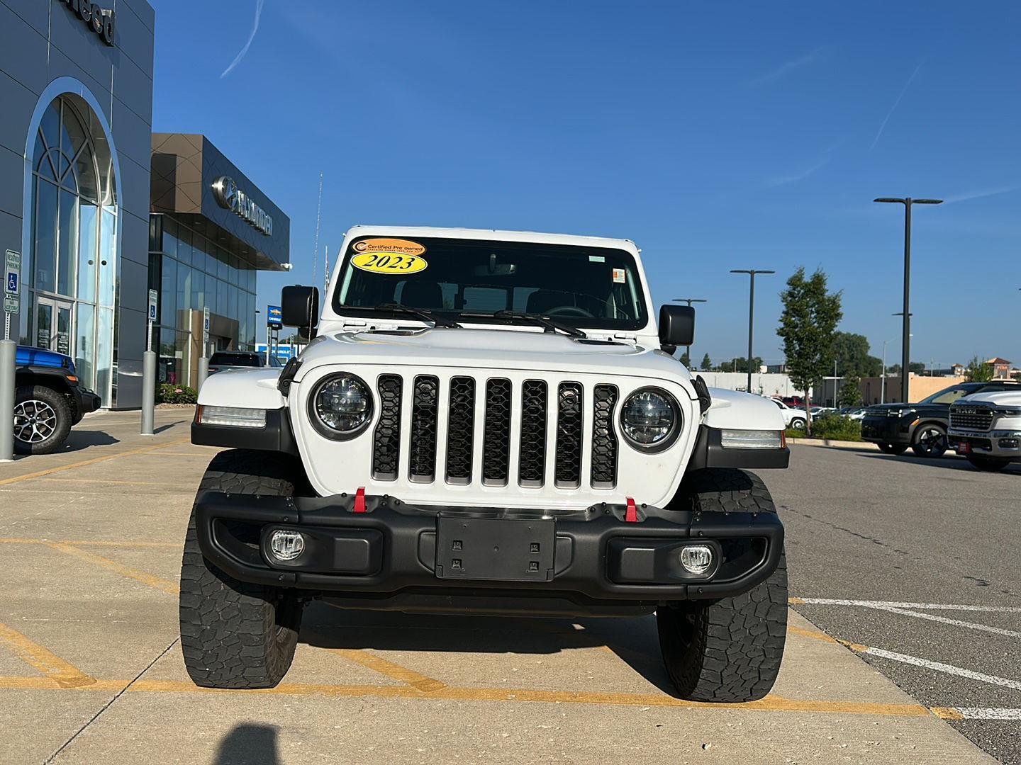 Used 2023 Bright White Clearcoat Jeep Rubicon image 7