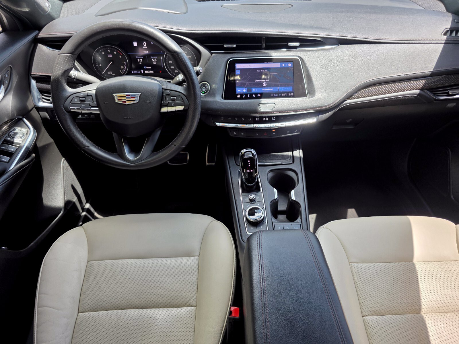 Used 2022 Crystal White Tricoat Cadillac FWD Sport image 14