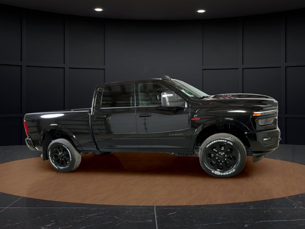 New 2027 Diamond Black Crystal Pearl-Coat Exterior Paint RAM Laramie image 6