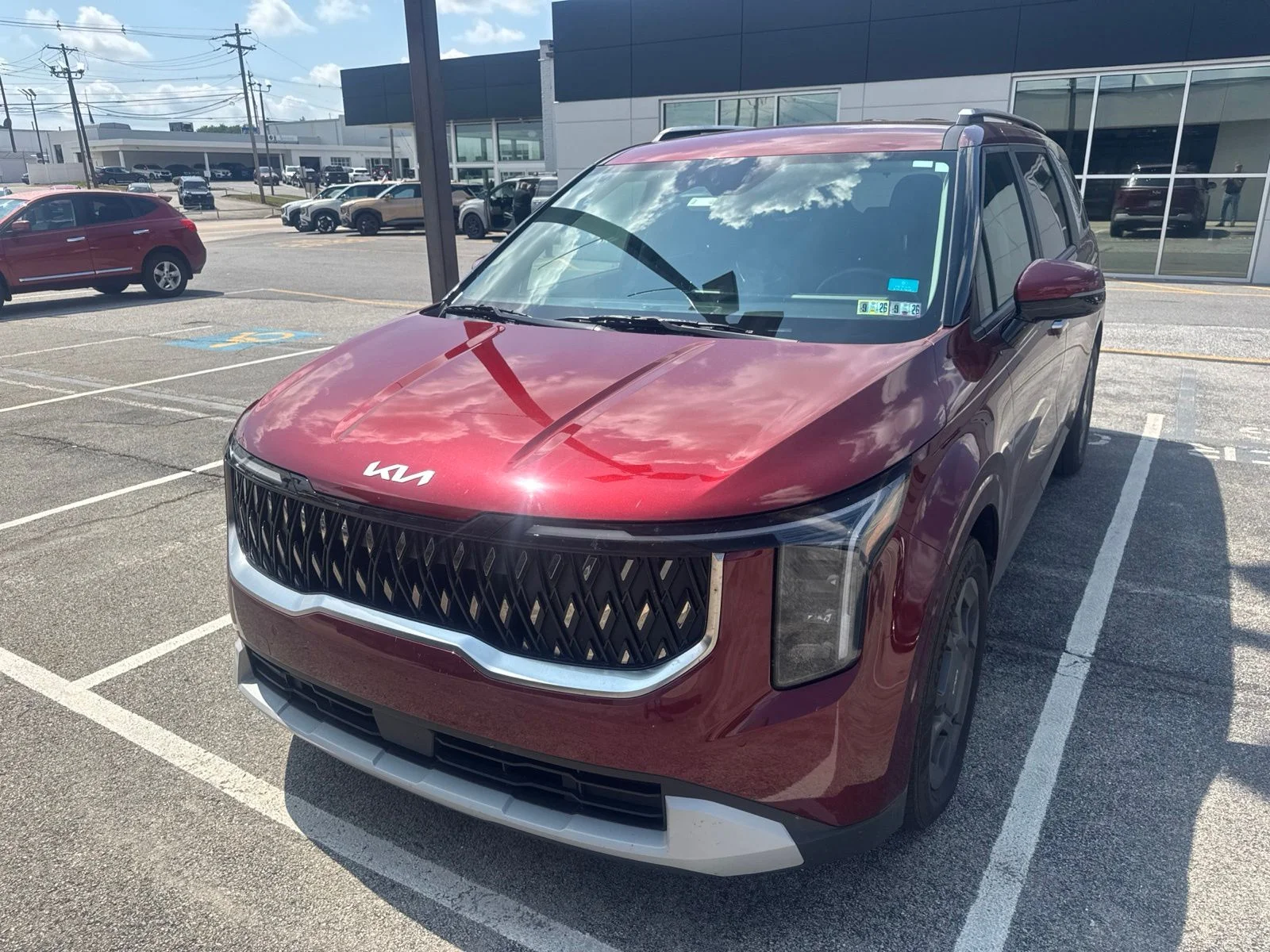 Certified Used 2025 Red Kia EX image 1