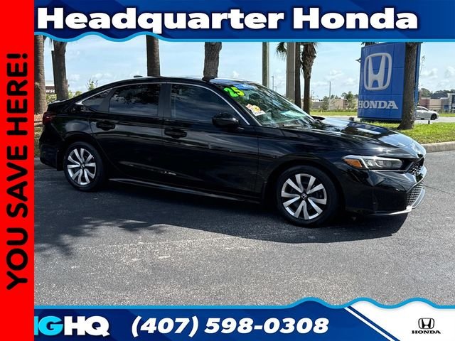 Certified Used 2025 Crystal Black Pearl Honda LX image 1