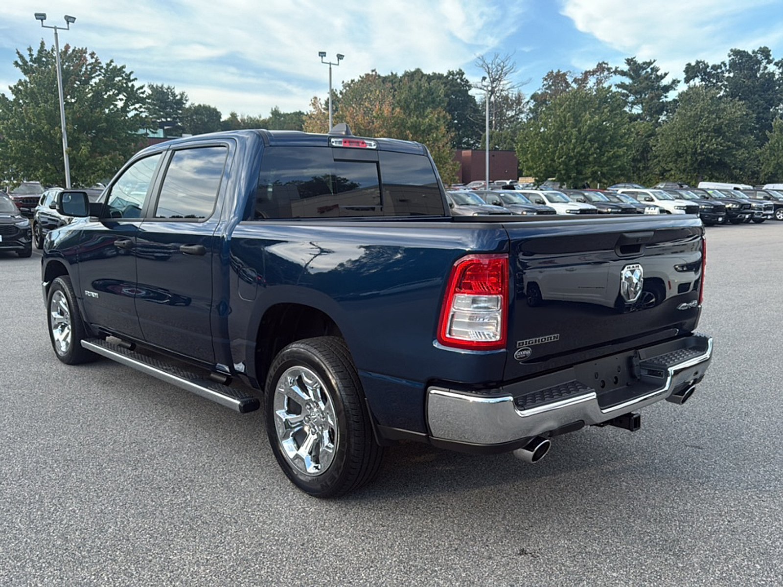 Used 2023 Patriot Blue Pearlcoat Ram Big Horn Crew Cab 4x4 5