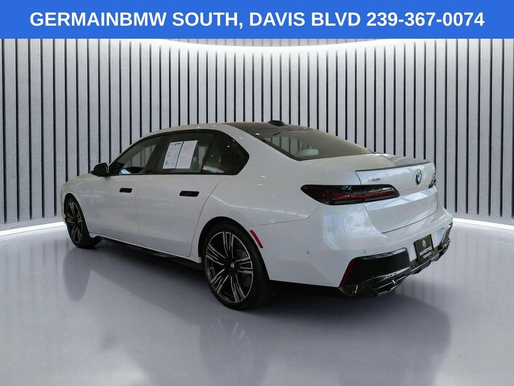 Certified Used 2025 White Metallic BMW 760i xDrive image 7