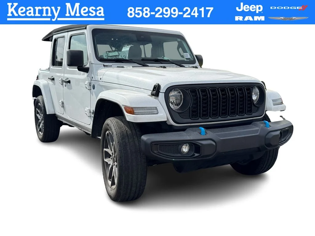 Certified Used 2024 White Jeep Sport S 4xe image 1