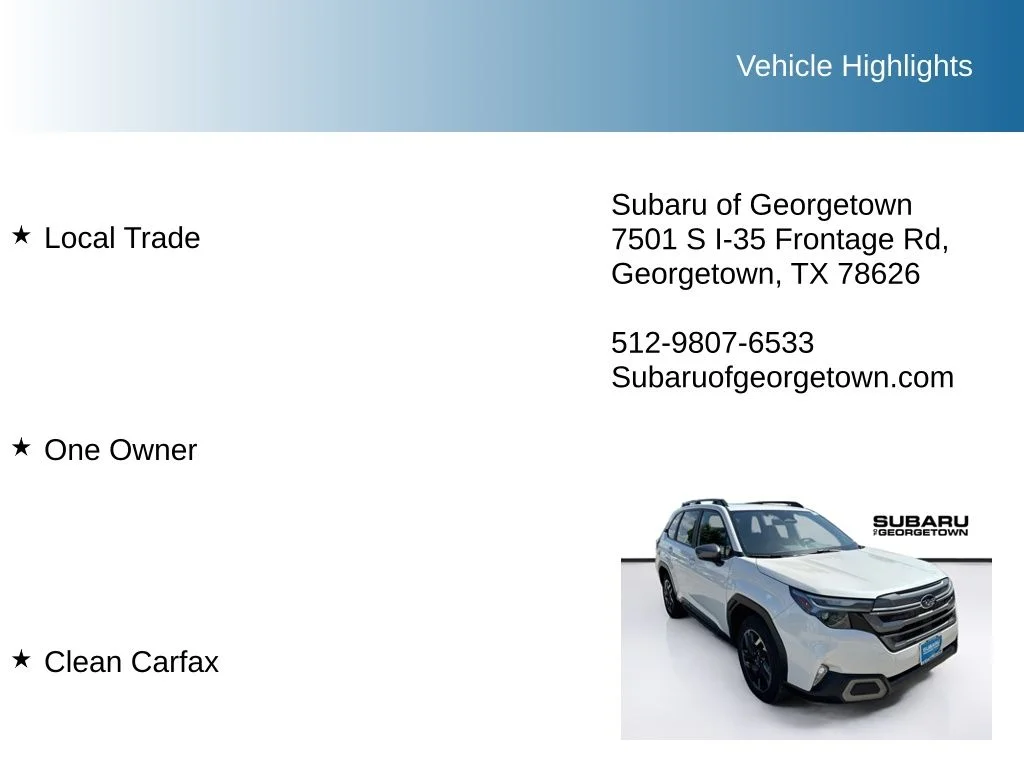 Used 2025 White Subaru Limited image 10
