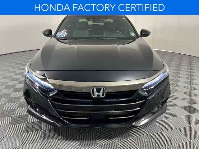 Certified Used 2022 Black Honda Sport 2.0T image 2
