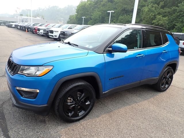 Certified Used 2021 Blue Jeep Latitude image 2