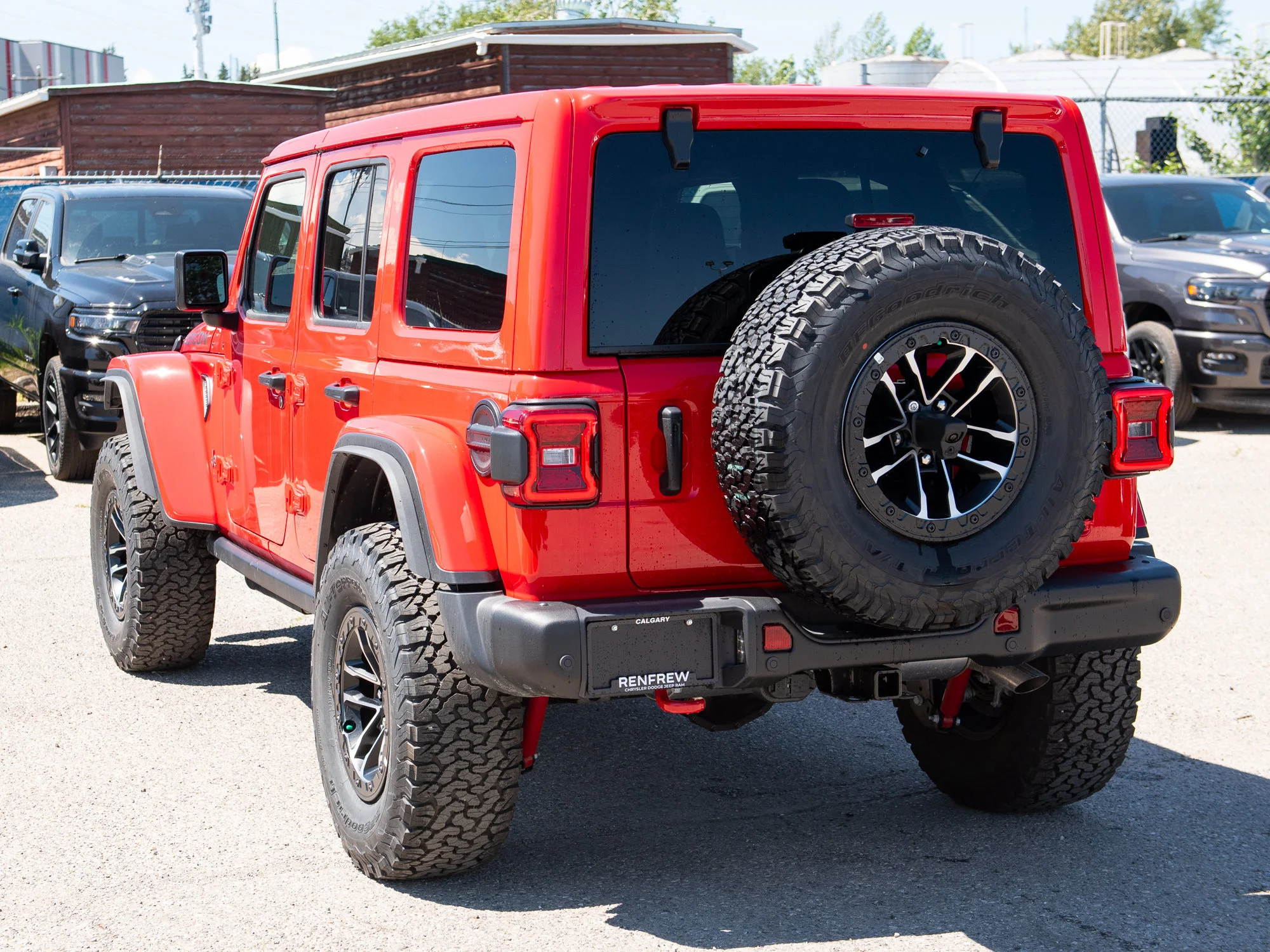 New 2026 Red Jeep Rubicon X*, 35 Inch Tires, Steel Bumpers, Nappa Leather image 3