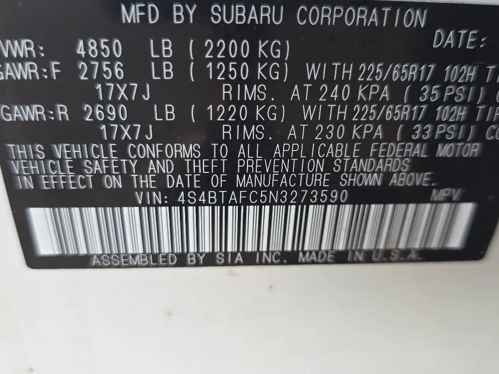 Used 2022 White Subaru Premium image 36