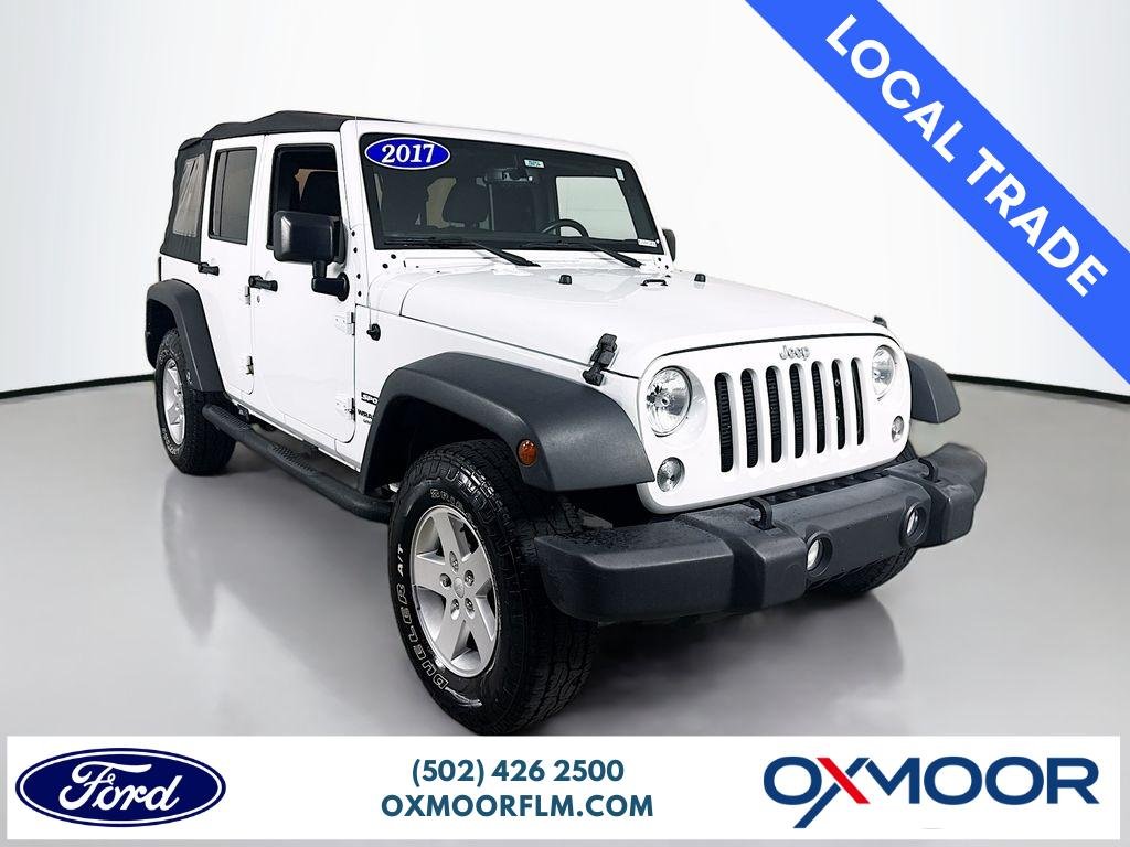 Used 2017 Bright White Clearcoat Jeep Sport image 1