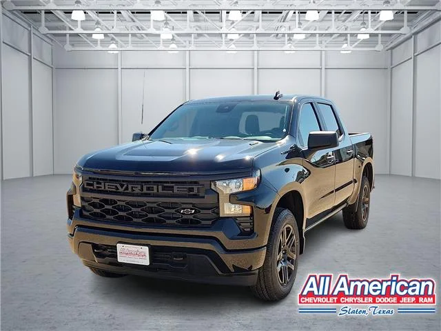 New 2026 GBA Black Chevrolet Custom 4x2 Crew Cab 5.75 ft. box 147.4 in. WB image 1