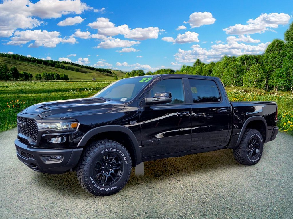 New 2027 Diamond Black Crystal Pearl-Coat Exterior Paint RAM Rebel image 2