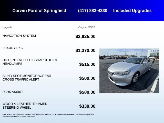Used 2013 Silver Lining Metallic Lexus 350 image 5