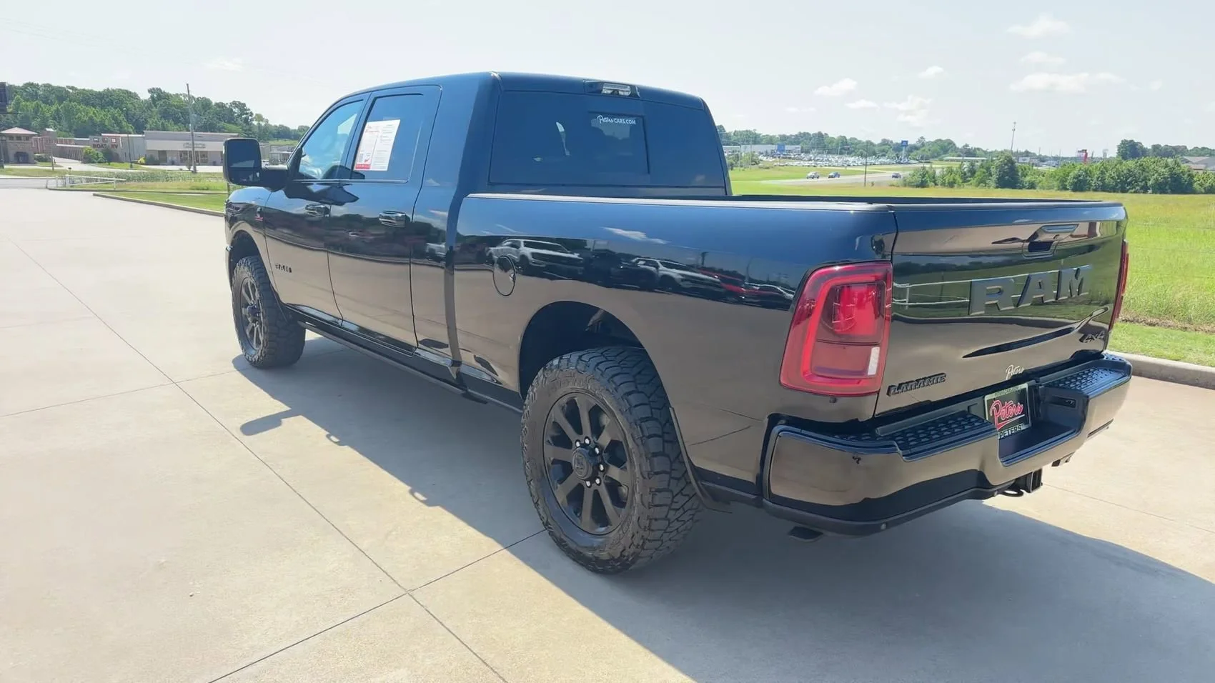 Used 2025 Diamond Black Crystal Pearlcoat Ram Laramie image 5