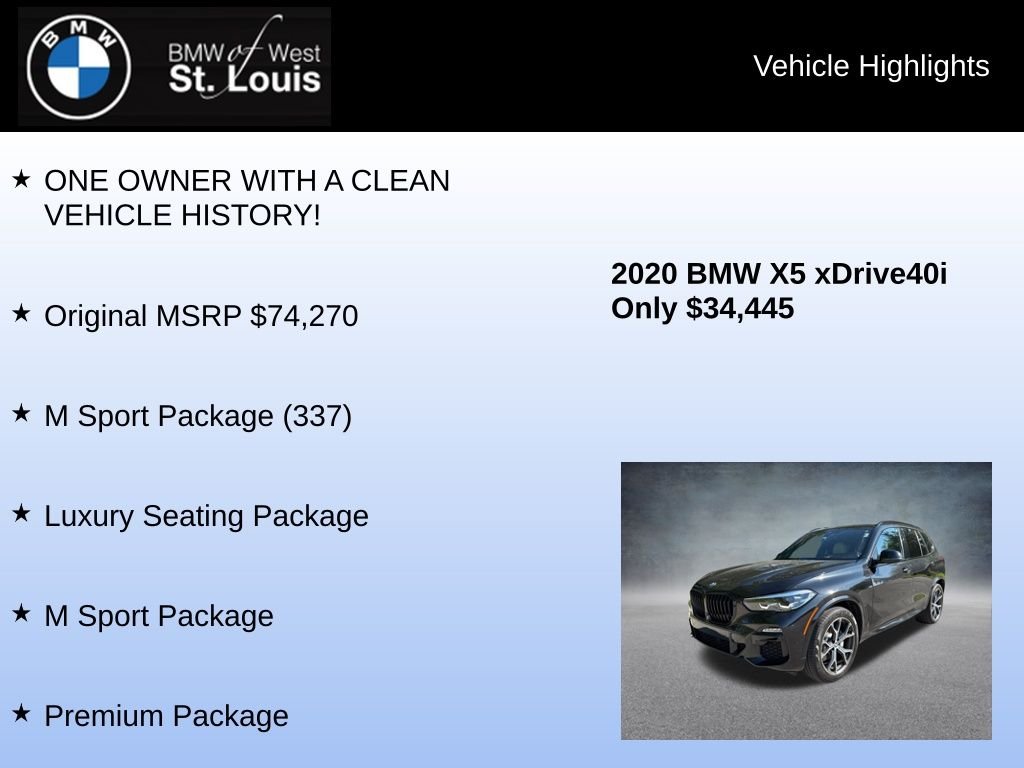 Used 2020 Black BMW xDrive40i image 8