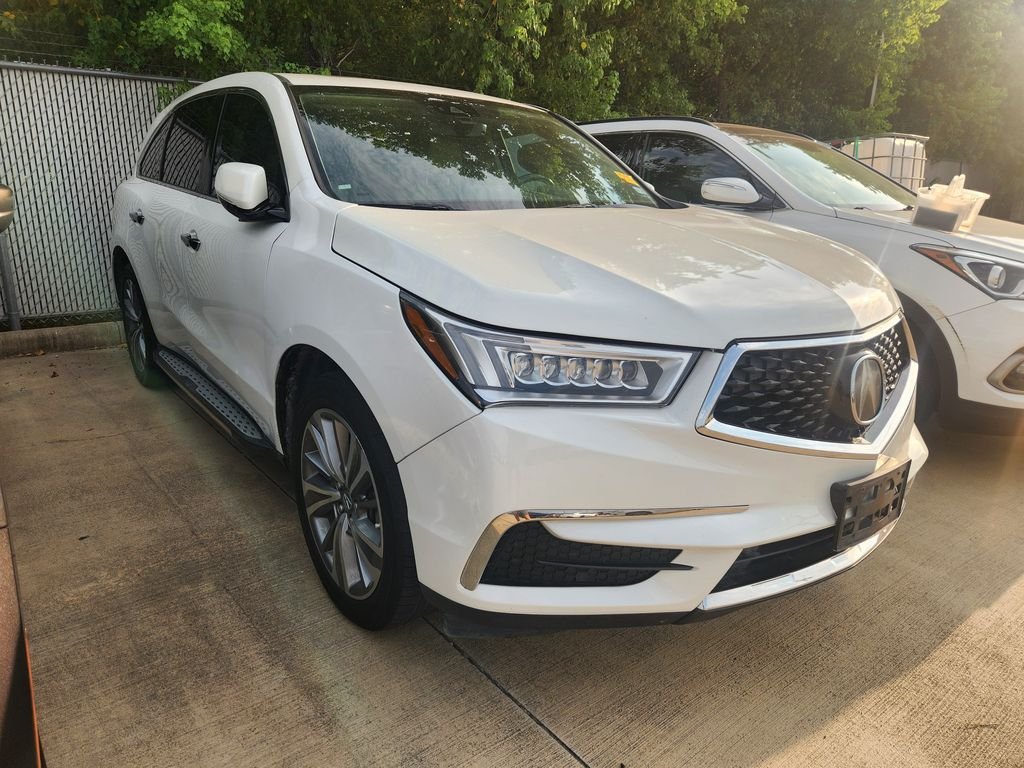 Used 2017 White Diamond Pearl Acura w/Technology Pkg image 3