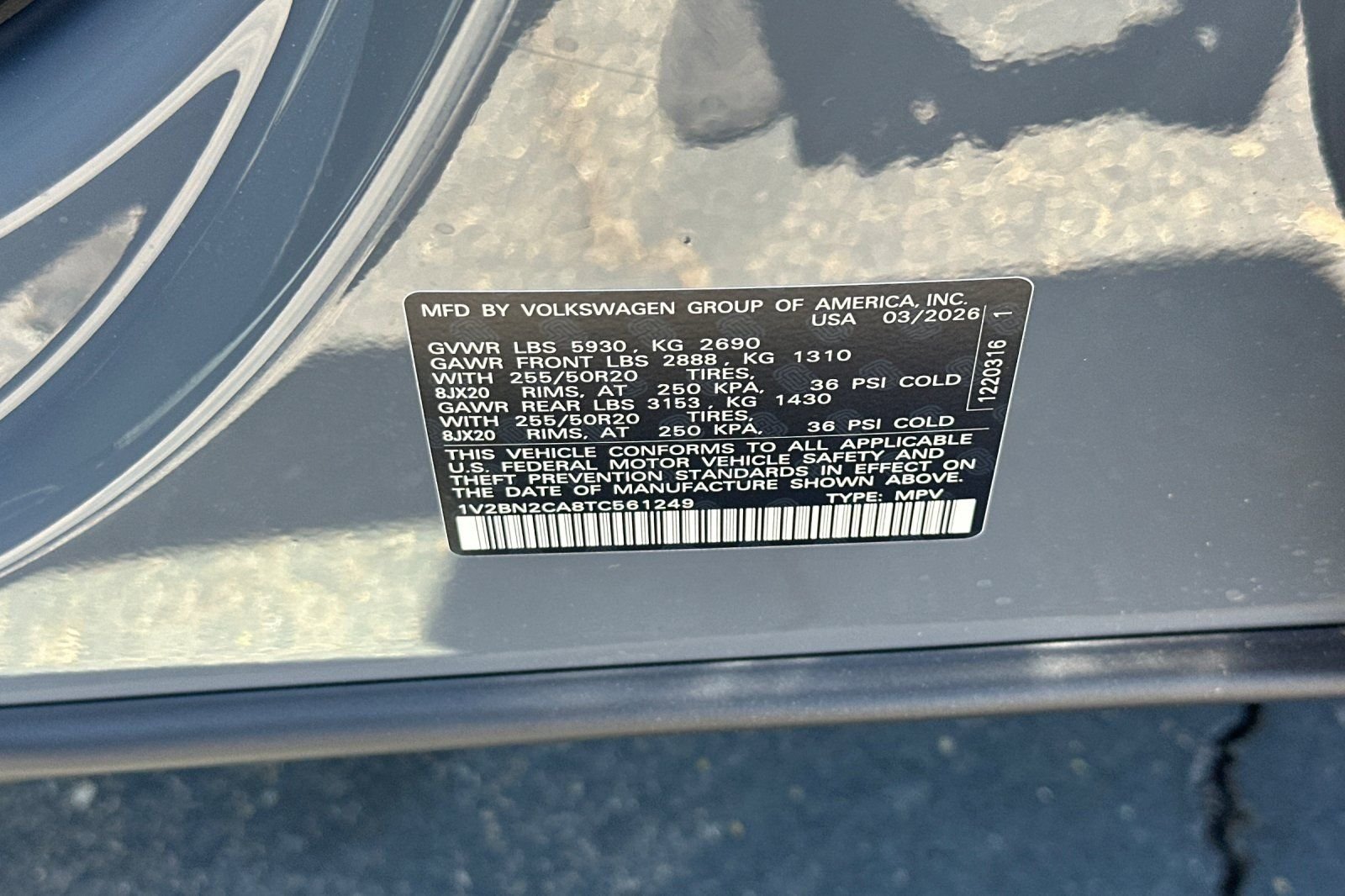 New 2026 Pure Gray Volkswagen 2.0T SEL image 26