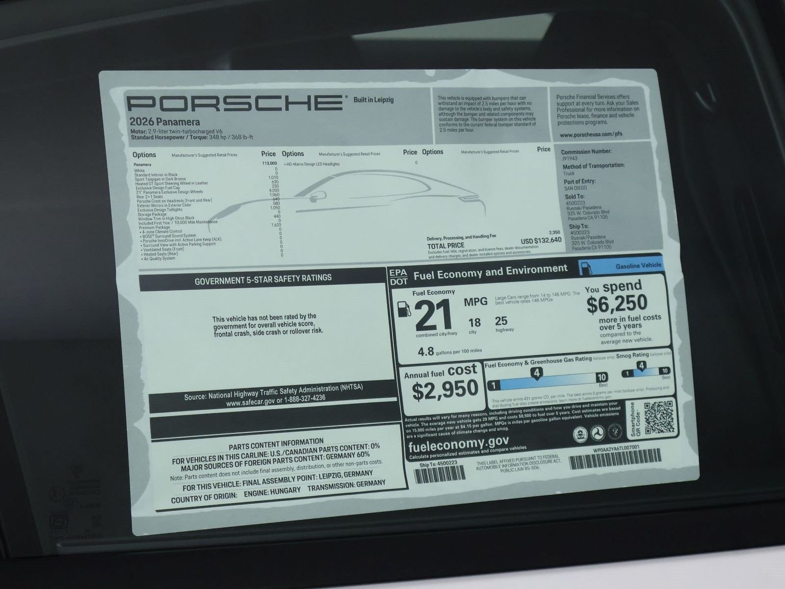 New 2026 White Porsche RWD image 25