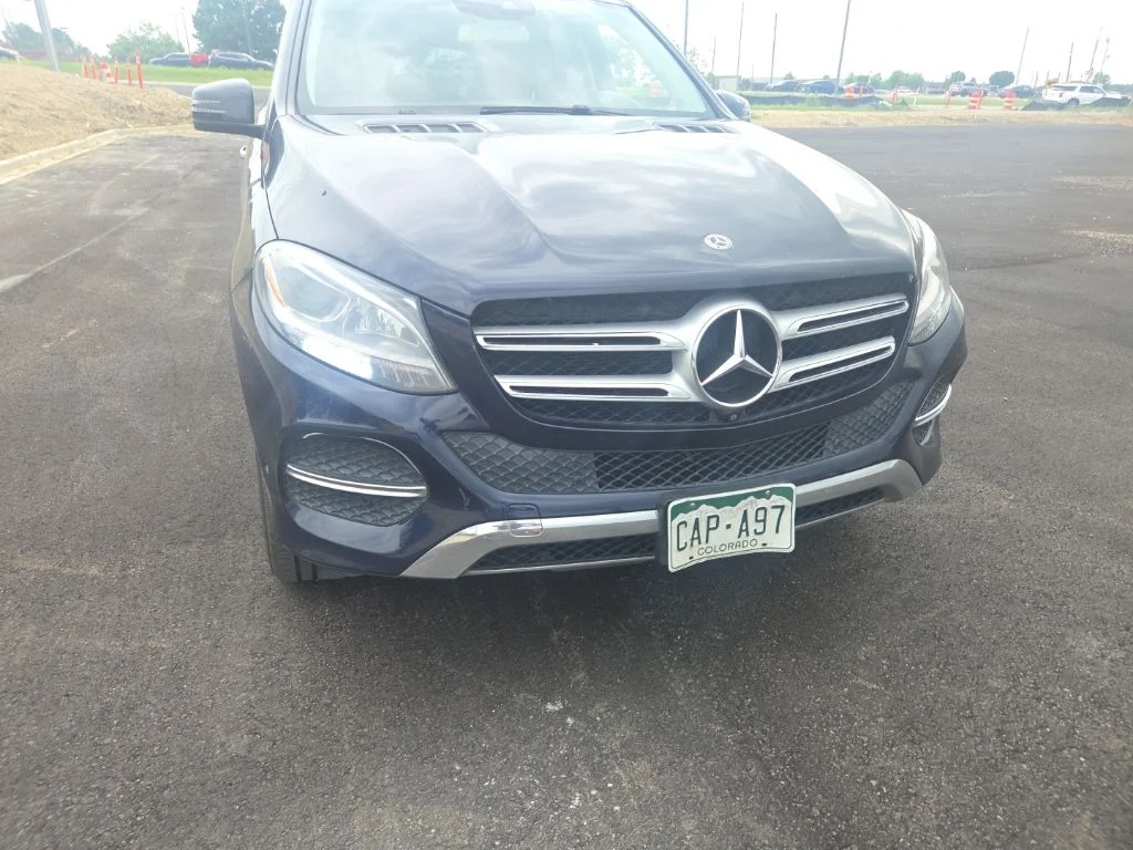 Certified Used 2018 Blue Mercedes-Benz GLE 350 image 2