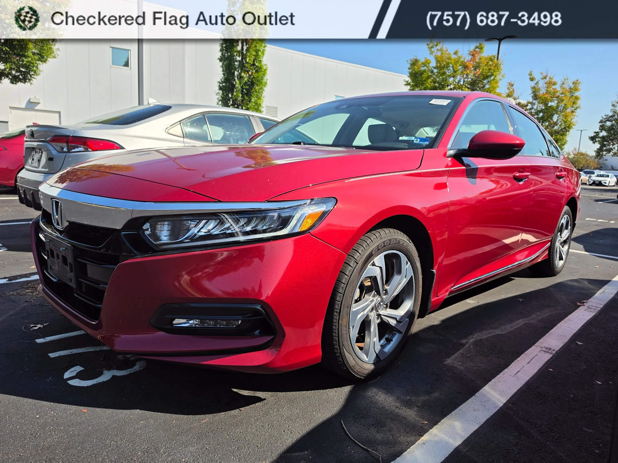 Used 2020 Radiant Red Metallic Honda EX image 1