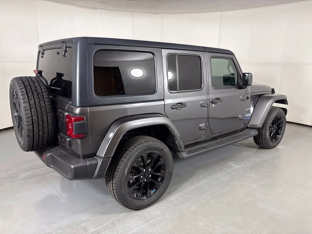 Used 2022 Gray Jeep Unlimited Sahara 4xe image 8