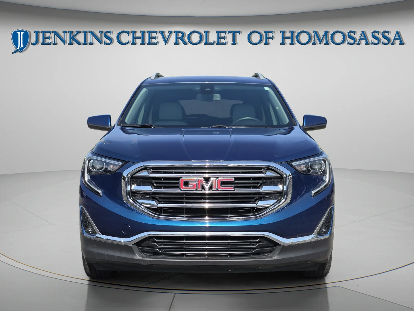 Used 2020 Blue Emerald Metallic GMC SLT image 12