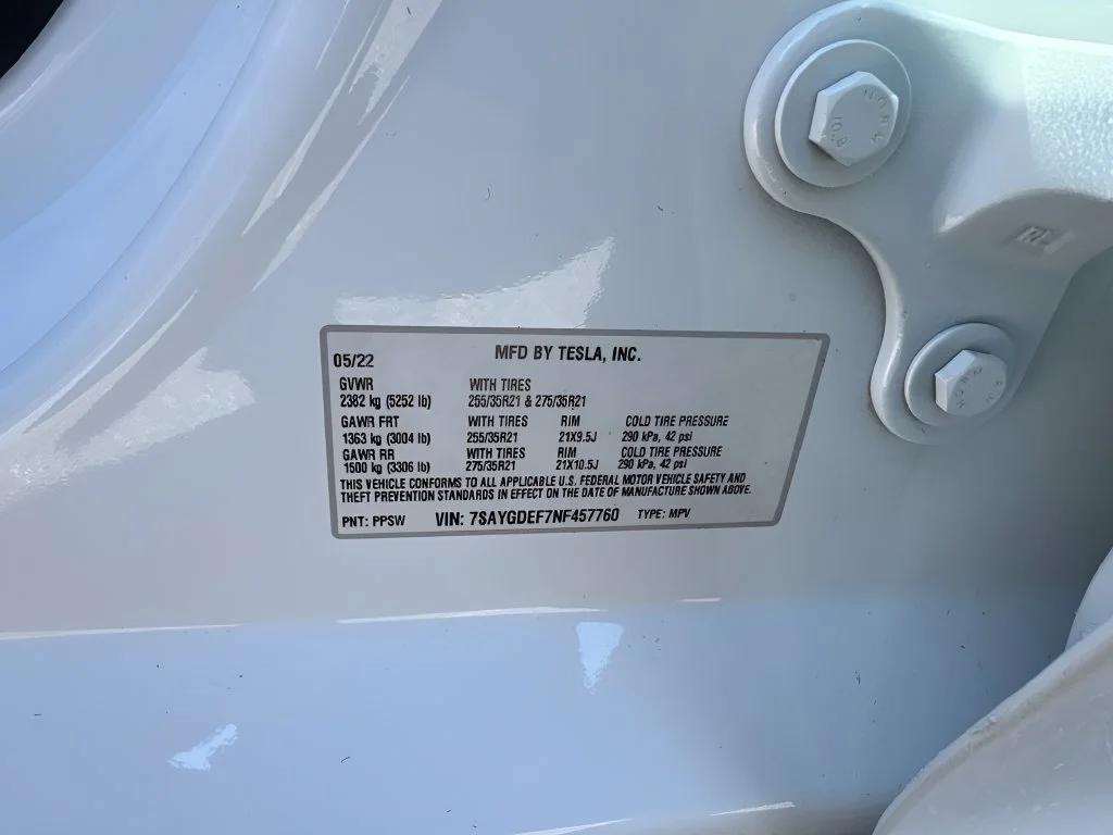 Used 2022 White Tesla Performance image 29