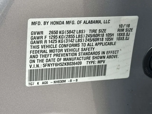 2019 Honda Pilot EX-L - Photo 31