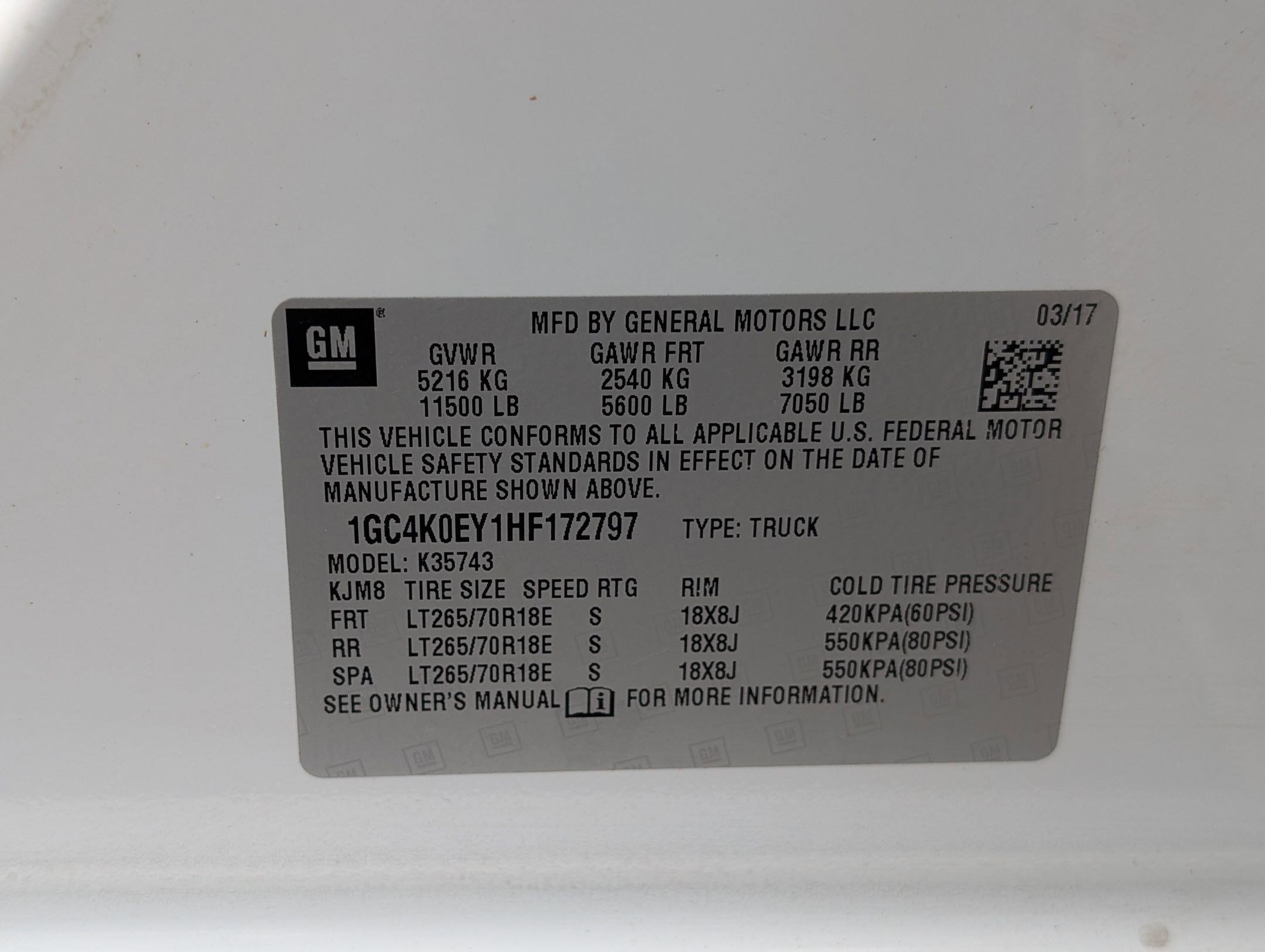 Certified Used 2017 SUMMIT WHITE Chevrolet LTZ image 30