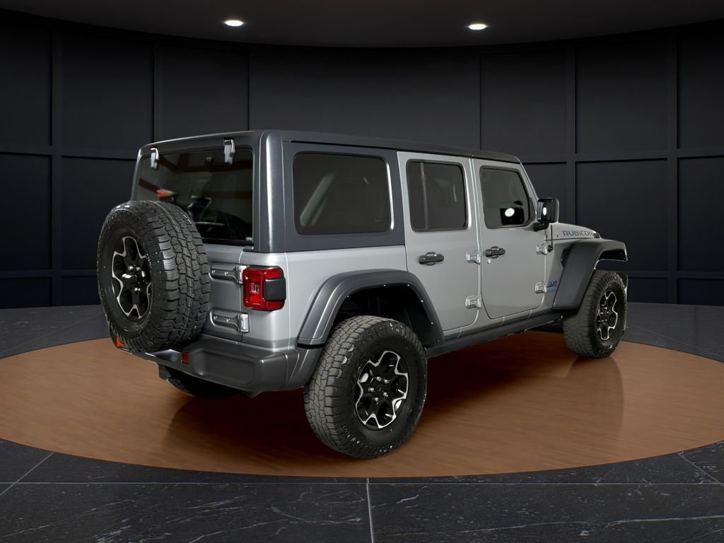 Certified Used 2021 Silver Jeep Unlimited Rubicon 4xe image 5