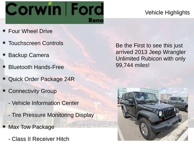 Used 2013 Black Clearcoat Jeep Unlimited Rubicon image 4