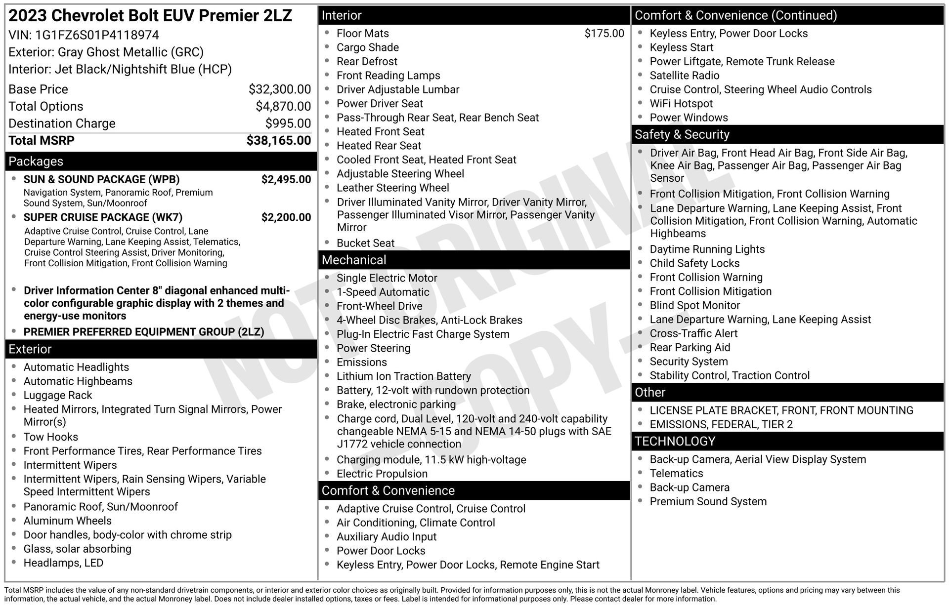 2023 CHEVROLET BOLT EUV - Image 3