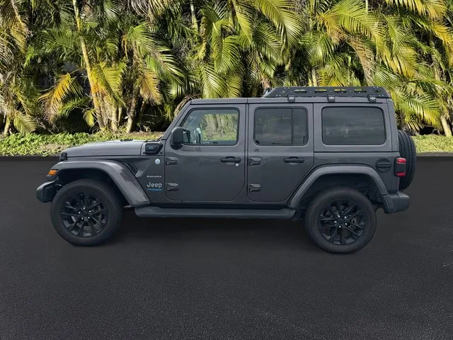 Certified Used 2021 Gray Jeep Unlimited Sahara 4xe image 9